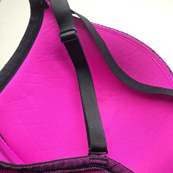 Torrid Women Bra 44D Magenta Push Up Underwired Lace Mesh Multiway - Picture 9 of 10